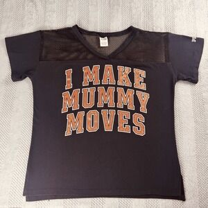 PINK By Victoria's Secret  - Size Medium - Mesh V-Neck - I Make Mummy Moves Tee